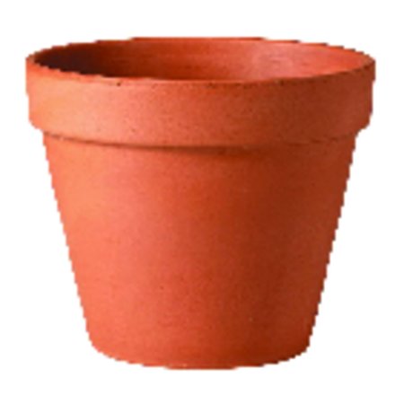 Deroma 5.7 in. H X 6 in. D Clay Traditional Planter Terracotta 01160PZ